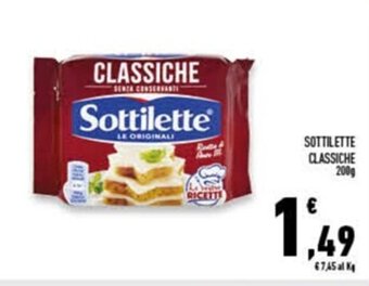 Conad Superstore Sottilette Classiche 200 g offerta