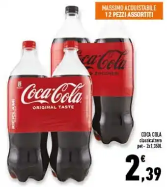 Coca Cola classica/zero 2 x 1,350 l