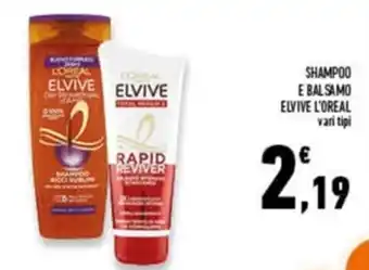 Conad Superstore Elvive L'Oreal Shampoo E Balsamo vari tipi offerta