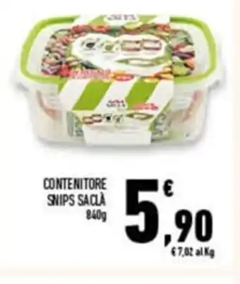 Conad Superstore Saclà Contenitore Snips 840 g offerta