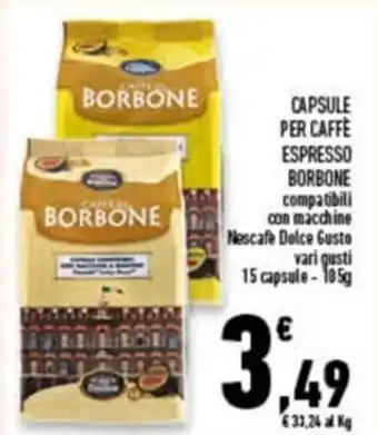 Conad Superstore Borbone Capsule Per Caffè Espresso 105 g offerta