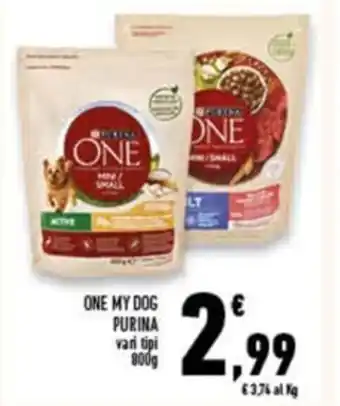 Conad Superstore Purina One My Dog vari tipi 800 g offerta