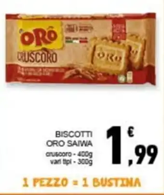 Conad Superstore Saiwa Biscotti Oro 400g/300 g offerta