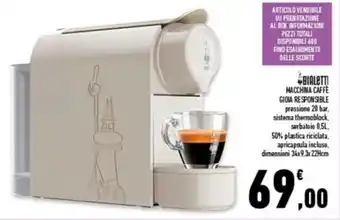 Conad Superstore Bialetti Macchina Caffè offerta