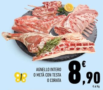 Conad Superstore Agnello Intero o Metà con Testa o Corata offerta