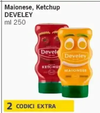 Paghi Poco Develey Maionese,Ketchup 250 ml offerta