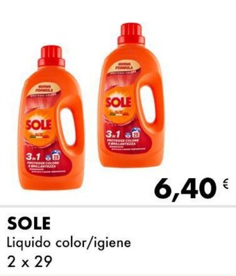 Iper Tosano Sole Liquido color/igiene 2 x 29 offerta