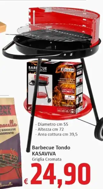 Paghi Poco Kasaviva Barbecue Tondo Griglia Cromata offerta