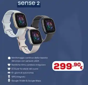 Euronics Fitbit sense 2 offerta
