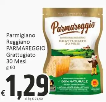 Paghi Poco Parmareggio Parmigiano Reggiano Grattugiato 30 Mesi 60 g offerta