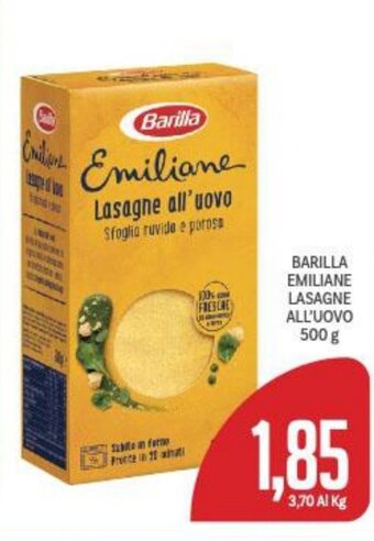 Supermercati Piccolo Barilla Emiliane Lasagne All'Uovo 500 g offerta