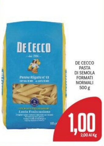 De Cecco Pasta di Semola Formati Normali 500 g