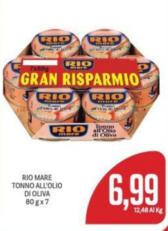 Supermercati Piccolo Rio Mare Tonno All Olio di Oliva 80 g x 7 offerta