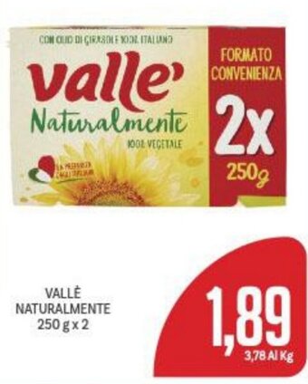 Supermercati Piccolo Vallè Naturalmente 250 g x 2 offerta