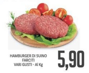 Supermercati Piccolo Hamburger di Suino Farciti vari gusti offerta