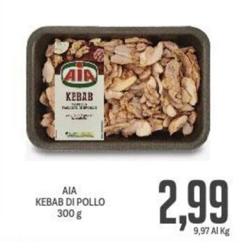 Supermercati Piccolo AIA Kebab di Pollo 300 g offerta