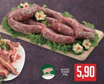 Supermercati Piccolo Salsicce di Suino offerta