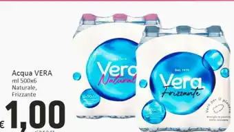 Paghi Poco Acqua Vera 500 ml x 6 Naturale, Frizzante offerta