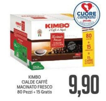 Supermercati Piccolo Kimbo Cialde Caffè Macinato Fresco 80 pezzi + 15 Gratis offerta