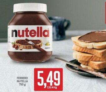 Supermercati Piccolo Ferrero Nutella 750 g offerta