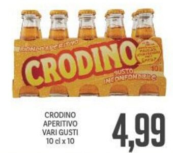 Crodino Aperitivo vari gusti 10 cl x 10