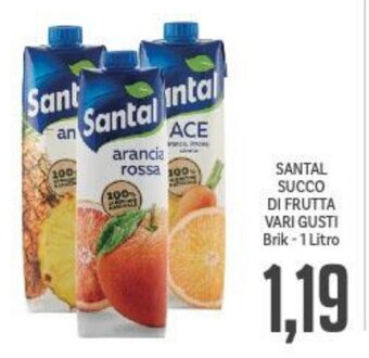 Supermercati Piccolo Santal Succo di Frutta vari gusti brik 1 litro offerta