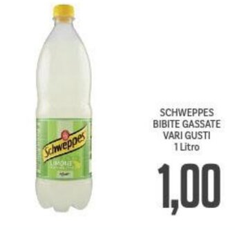 Supermercati Piccolo Schweppes Bibite Gassate vari gusti 1 litro offerta