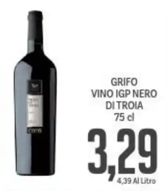 Supermercati Piccolo Grifo Vino IGP Nero di Troia 75 cl offerta