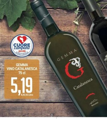 Supermercati Piccolo Gemma Vino Catalanesca 75 cl offerta