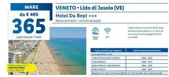 Lidl Hotel Da Bepi offerta