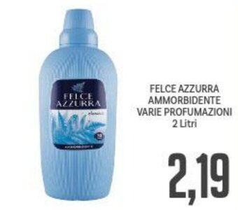 Supermercati Piccolo Felce Azzurra Ammorbidente varie profumazioni 2 litri offerta