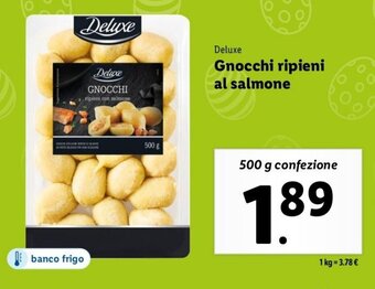 Deluxe Gnocchi ripieni al salmone 500 g confezione