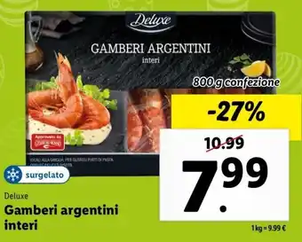 Deluxe Gamberi argentini interi