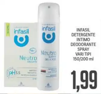 Supermercati Piccolo Infasil Detergente Intimo Deodorante Spray vari tipi 150/200 ml offerta