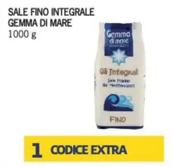 Supermercati Piccolo Gemma di Mare Sale Fino Integrale 1000 g offerta