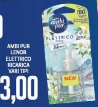 Supermercati Piccolo Ambi Pur Lenor Elettrico Ricarica vari tipi offerta