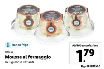 Lidl Deluxe Mousse al formaggio 90/100 g offerta
