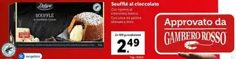 Lidl De luxe Soufflé al cioccolato 2 x 100 g confezione offerta