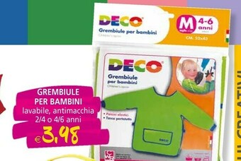 Il Gigante Grembiule Per Bambini offerta