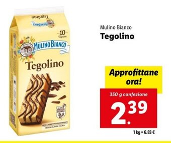 Lidl Mulino Bianco Tegolino 350 g confezione offerta