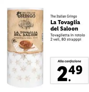 Lidl The Italian Gringo La Tovaglia del Saloon offerta