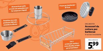 Lidl Grillmeister Accessori da Cottura Per Barbecue offerta