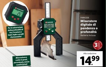 Lidl Parkside Misuratore Digitale di Pendenza o Profondità offerta