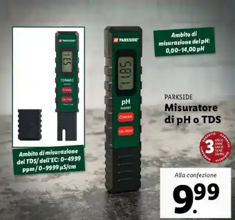 Lidl Parkside Misuratore di pH o TDS offerta