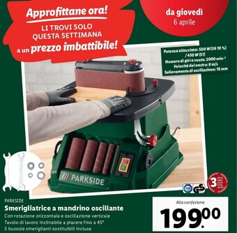 Lidl Parkside Smerigliatrice A Mandrino Oscillante offerta