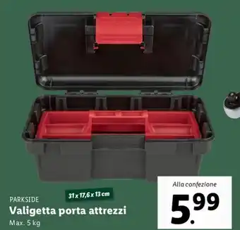 Parkside Valigetta Porta Attrezzi 31 x 17,6 x 13 cm