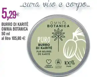 Coop Omnia Botanica Burro di Karitè 50 ml offerta