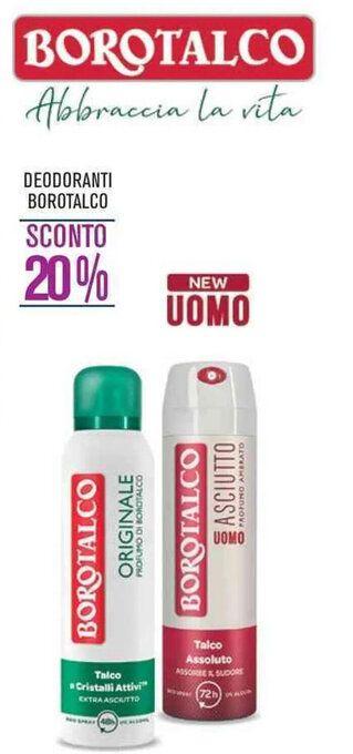 Coop Borotalco Deodoranti offerta