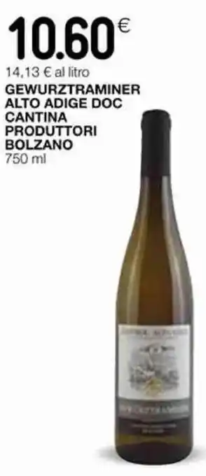 Coop Cantina Produttori Bolzano Gewurztraminer Alto Adige DOC 750 ml offerta