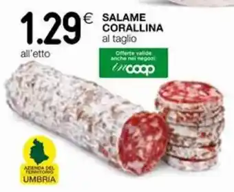 Coop Salame Corallina offerta
